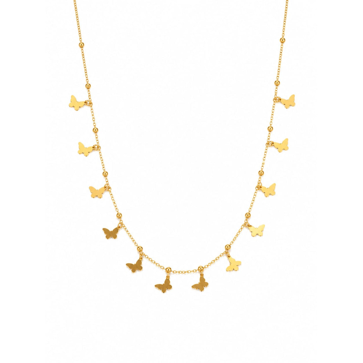 Aurelia Butterfly Charm Necklace