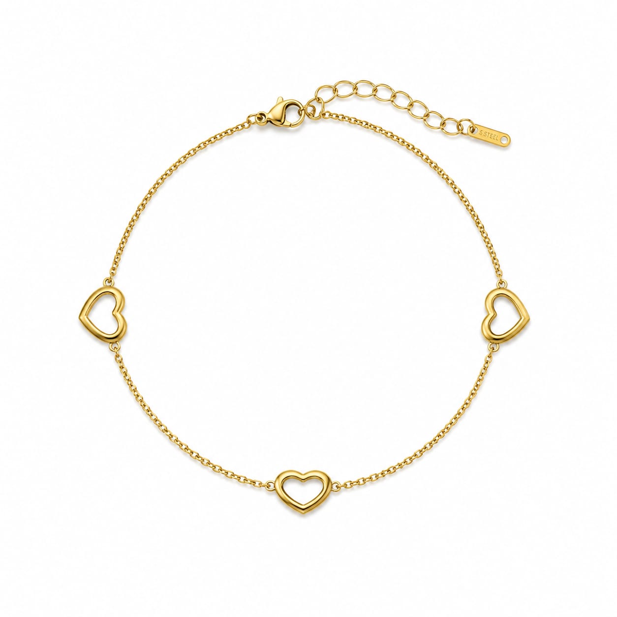 Amoura Heart Charm Anklet