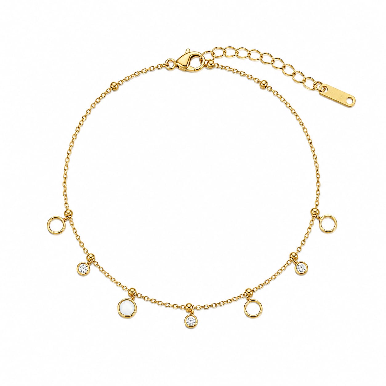 Celestia Circle Charm Anklet