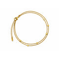 Elara Dual Chain Beaded Anklet