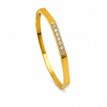 Elara Crystal Edge Bangle