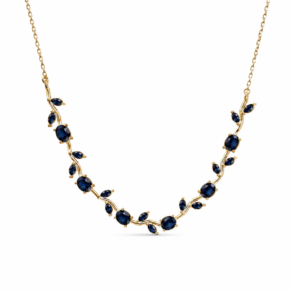 Noire Tulip Crystal Necklace