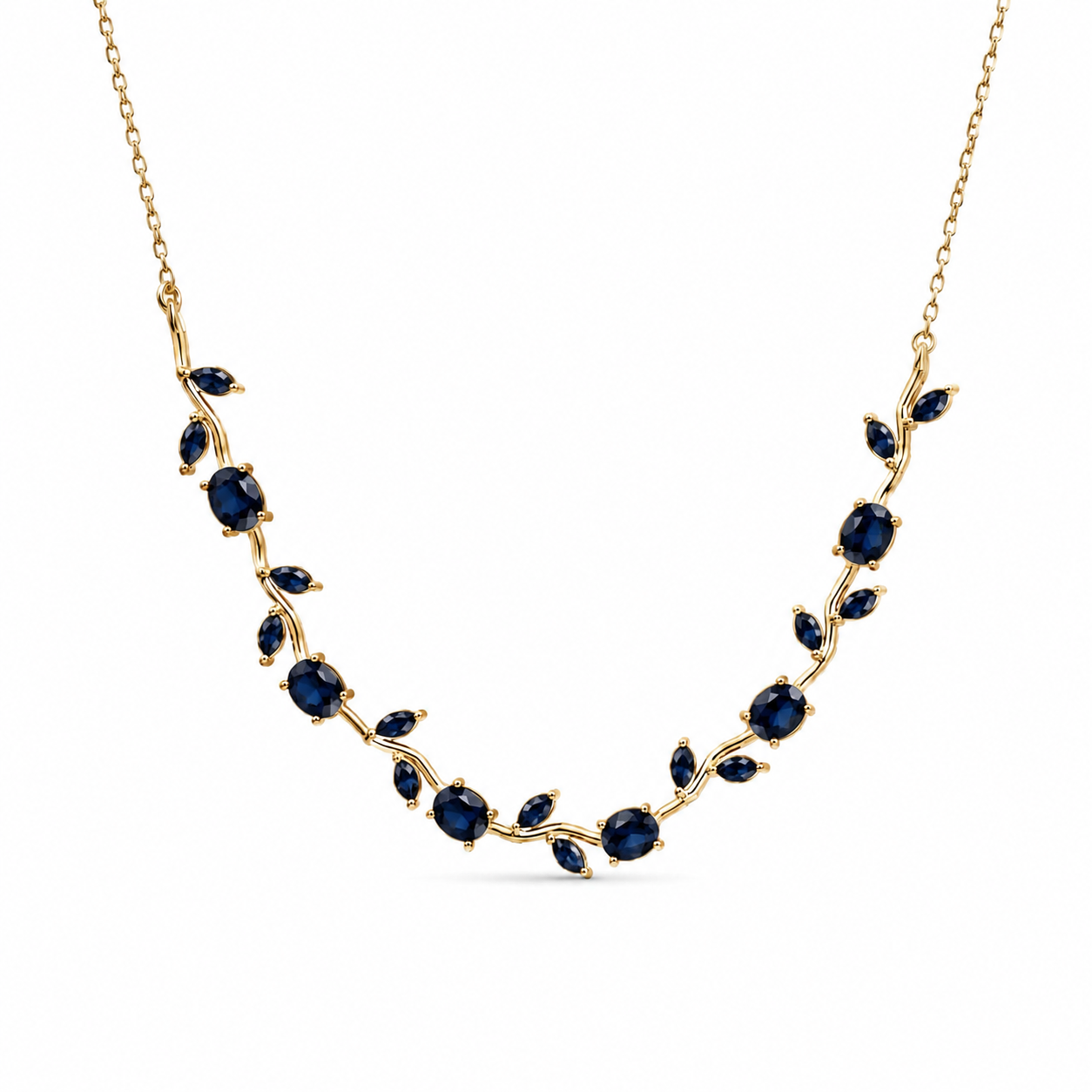 Noire Tulip Crystal Necklace