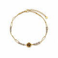 Pearl Drop Charm Layered Anti-Tarnish Bracelet