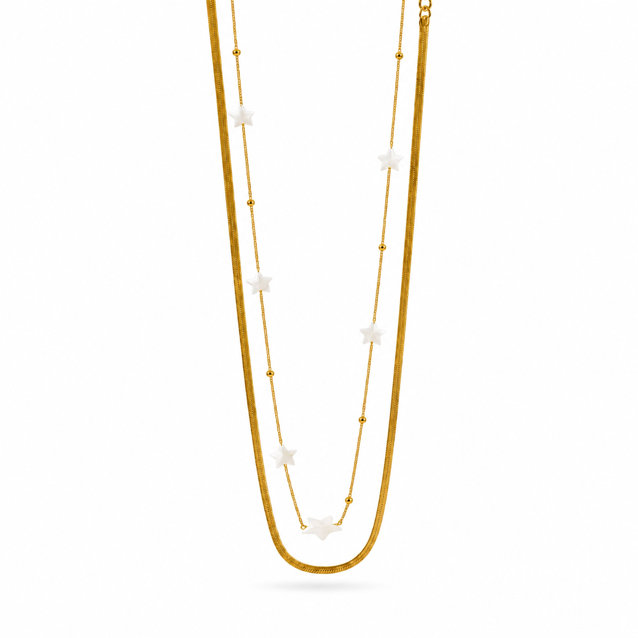 Star Layered Anti-Tarnish Necklace