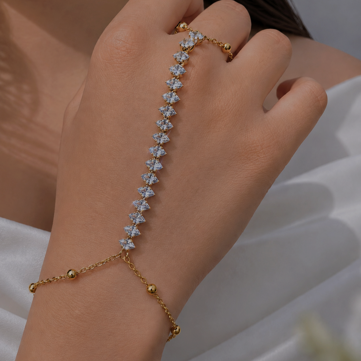 Crystal Hand Chain