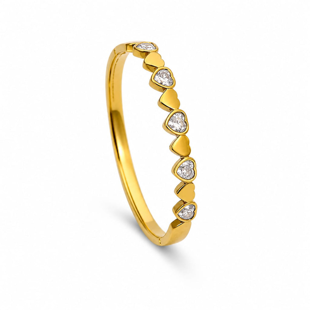 Amora Heart Crystal Kada Bracelet